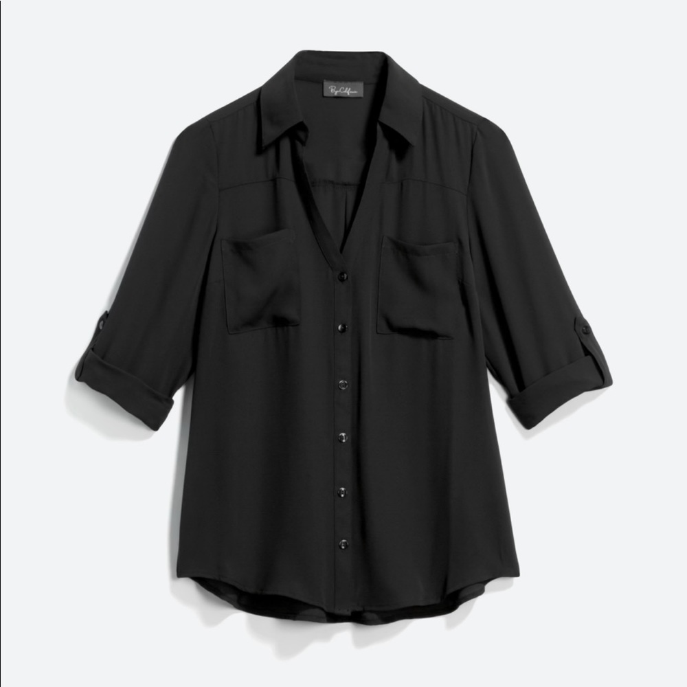 Black Fortune & Ivy button down blouse size Large